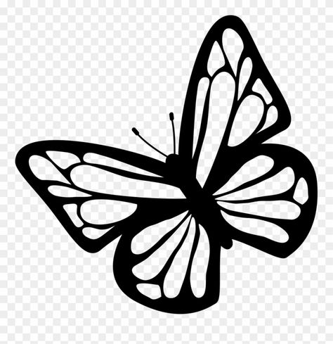 Butterfly Clipart Black And White, Black And White Outline, Butterfly Clipart, Butterfly Svg, Clipart Black And White, White Butterfly, Clip Art, Black And White, White