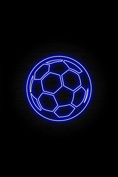 Soccer App Icon, Me Cover Instagram Highlight, Football App, Nottingham Forest Fc, Football Logo Design, Neon Light Art, Football Fever, Blue Game, Soccer Logo