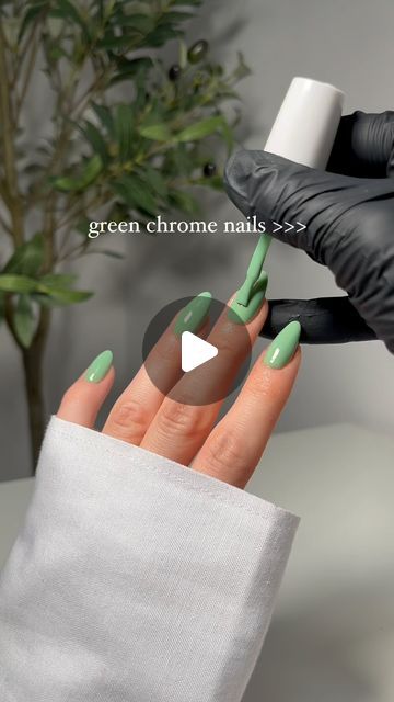 8K views · 1K likes | Jessica White on Instagram: "green chrome is a vibeeee for spring what do we think?!   using @opinailsuk Self Made & Glazed n Amused, I like to call this custom creation… self made glaze   #nails #nailreel #nailinspo #nailtrends #nailswatch #nailpainting #nailasmr #asmr #satisfying #satisfyingvideos #trending #trendingreels #nailcolour  #opi #askforopi   #nailsleeds #leedsnails #leedsbiab #biableeds." Green Nails Chrome, Chrome Green Nails, Green Chrome Nails, Glaze Nails, Jessica White, Green Chrome, Self Made, Chrome Nails, Green Nails