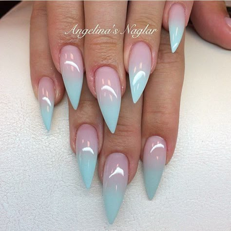 @AutenticAsh1105 Mermaid Nail Art, Nagellack Trends, Stiletto Nail Art, Her Nails, Mermaid Nails, Nail Powder, Super Nails, Pink Nail, Hot Nails