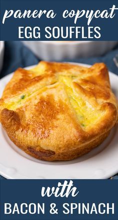 Souflee Recipes, Panera Breakfast Souffle Recipe, Panera Souffle, Panera Breakfast, Souffle Recipes Easy, Breakfast Souffle, Egg Souffle, Panera Recipes, Panera Copycat