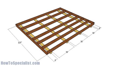 12x10 Gable Shed - Free DIY Plans | HowToSpecialist - How to Build, Step by Step DIY Plans 8x8 Shed Plans, 8x8 Shed, Fall Wood Projects, Garden Shed Plans, Shed Design Plans, Diy Storage Shed, How To Build Steps, Build Your Own Shed, Shed Floor