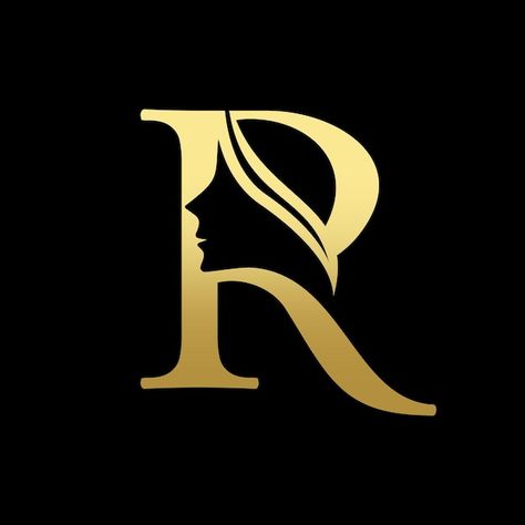 Rp Logo Design Letter, Beauty Parlour Logo Ideas, Rd Logo Design Letter, R Logo Design Letter, Beauty Shop Logo, Rd Logo, Sweet Couple Pictures, R Logo Design, Face Logo Design