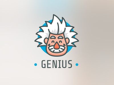 Genius dribbble Genius Logo Design, Logo Typo, Flat Character, Science Icons, Logo Design Inspiration Branding, Flat Design Illustration, Easy Canvas Art, Illustration Artwork, Shopping Sites