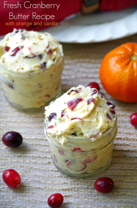 Fresh Cranberry Butter Recipe with Orange and Vanilla  #cranberry #orange Cranberry Orange Butter, Cranberry Butter Recipe, Fresh Cranberry Recipes, Keto Recipes For Breakfast, Thanksgiving Favorites, Cranberry Butter, Fruit Butters, Flavored Butter Recipes, Zucchini Recipes Baked