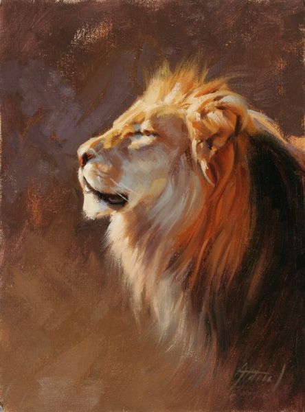 Edward Aldrich -- Lion portrait Lion Portrait Painting, Lion Art Drawing, Lion Art Painting, Lion Oil Painting, Lion Paintings, Big Paintings, Lion Watercolor, Big Painting, Lion Portrait