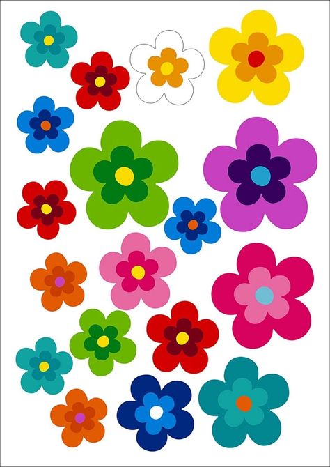 Flower Templates Printable Free, Spring Toddler Crafts, Paper Flower Wall Art, Flower Templates Printable, Mason Jar Cards, Photo Cake Topper, Teacher Classroom Decorations, Spring Classroom, Red Daisy