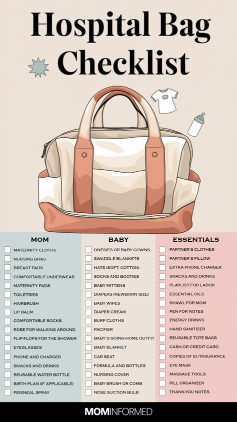 Getting ready for the big day? Don’t forget these must-have items for your hospital bag! This comprehensive checklist for moms-to-be covers everything you’ll need for labor, delivery, and those first precious days with your baby.

From essentials for comfort and recovery to baby’s first outfit, this guide ensures you’re fully prepared. No more last-minute packing stress—just peace of mind knowing you have it all.

Click now to check out the ultimate hospital bag checklist every mom-to-be needs! Mom Delivery Bag, New Mum Essentials List, Mama Bag For Hospital, Must Have For Hospital Bag Mom, Must Have Hospital Bag New Moms, Mum Hospital Bag, Labour Hospital Bag Checklist, Pack Baby Hospital Bag, Labor Checklist Hospital Bag