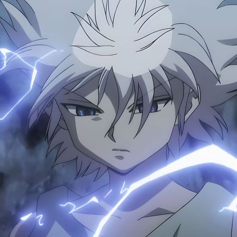 Hunter X Hunter Killua Icon, Killua Icon, Hunter X Hunter Killua, Killua Zoldyck, Hunter X Hunter, The Story, Anime, Blue, White