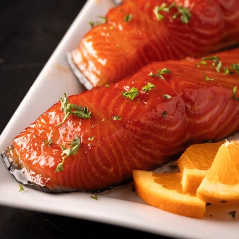 Smoked Salmon with Maple Orange Glaze Salmon Brine, Smoked Hamburgers, Chicken Tortillas, Smoked Pork Tenderloin, Smoked Beef Ribs, Hey Grill Hey, Traeger Smoker, Smoked Pork Chops, Smoked Recipes