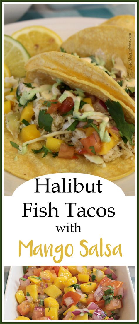 Fish Recipes Halibut, Halibut Fish Tacos, Halibut Tacos, Paleo Fish Recipes, Healthy Fish Tacos, Whole30 Fish Recipes, Grilled Fish Recipes, Halibut Recipes, Marinated Salmon