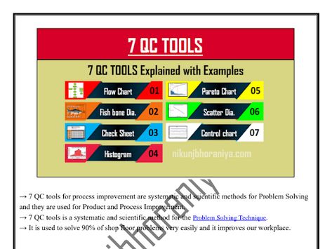 09. 7 QC Tools PDF Download - Google Drive 7 Qc Tools, 5 Why Analysis, Process Improvement, Flow Chart, Problem Solving, Pdf Download, Google Drive, Drive, Tools