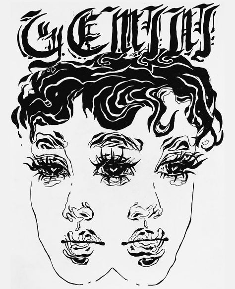 𝐊𝐚𝐦𝐢𝐥𝐥𝐚 𝐑𝐚𝐯𝐢𝐥𝐨𝐯𝐚 🧸 on Instagram: “Gemini ♊️” June Gemini, Gemini Tattoo Designs, Gemini Tattoo, Another One, Drawing People, Star Signs, Kitsch, Lana Del Rey, Art Sketches