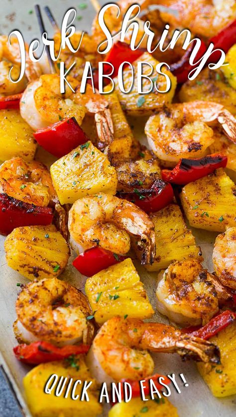 Jerk Shrimp Skewers, Hawaiian Shrimp Skewers, Jerk Shrimp Kabobs, Grilled Jerk Shrimp And Pineapple Skewer, Jumbo Shrimp Skewers, Hawaiian Shrimp Kabobs, Shrimp Kebab Recipes, Shrimp Screwers On The Grill, Shrimp Shish Kabobs Grilled