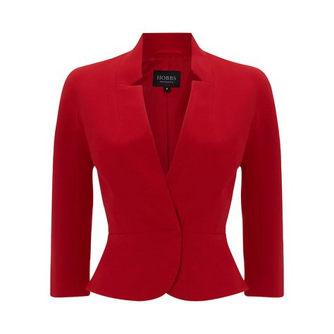 Such a fabulous jacket!  Very tailored. I like Red Blazer Jacket, Elegante Casual, Red Blazer, Elegantes Outfit, Blazer And Shorts, Blazer Outfits, Work Attire, Red Blouses, Red Jacket