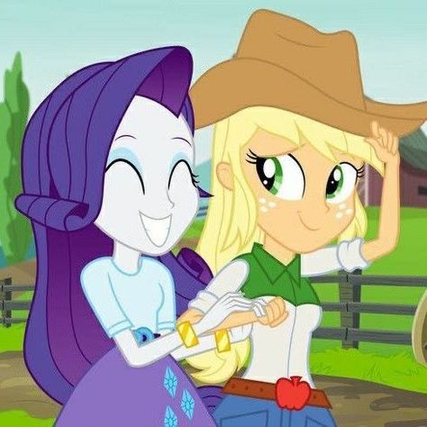 Apple Jack And Rarity, Applejack Equestria Girl, Apple Jack X Rarity, Fluttershy And Applejack, Rarity X Applejack, Applejack And Rarity, Rarity And Applejack, Mlp Ships, My Little Pony Applejack