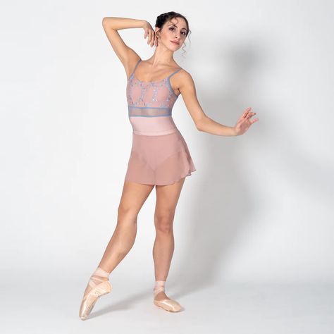 dellalo milano Ballet Shop, Leotards Ballet, Embroidered Tulle, Georgette Fabric, Rounded Neckline, Dance Wear, Leotards, Knitted Fabric, Ballet Skirt