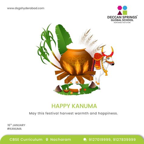 Wishing a very Happy Kanuma to all the students. May the celebrations of this warm occasion fill your hearts with new hopes and new dreams. #DSGS #DsgsHyderabad #Kanuma #HappyKanuma #Festival #School #Happiness #Celebratiions Kanuma Festival, Happy Kanuma, New Hope, Very Happy, Festival