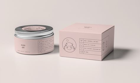 Designer: Paulina Helena Undziakiewicz  Project Type: Concept  Location: Cracow, Poland  Packaging Contents: Face Cream  Packaging Subst... Natural Cosmetics Packaging, Natural Cosmetics Brands, Cream Packaging, Jar Packaging, Products Packaging, Facial Treatments, Cosmetic Logo, Skin Facial, Cosmetic Packaging Design