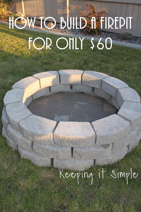 DIY Fireplace Ideas - Outdoor Firepit On A Budget - Do It Yourself Firepit Projects and Fireplaces for Your Yard, Patio, Porch and Home. Outdoor Fire Pit Tutorials for Backyard with Easy Step by Step Tutorials - Cool DIY Projects for Men and Women http://diyjoy.com/diy-fireplace-ideas Diy Fire Pit Ideas, Diy Outdoor Fireplace, Diy Projects For Men, Diy Fire Pit, Have Inspiration, Backyard Fire, Diy Fireplace, Fire Pit Backyard, Budget Backyard