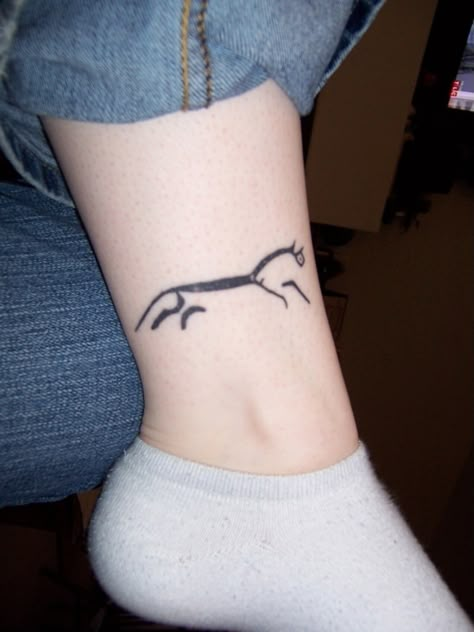 Older Than Dragons Discworld Tattoo, Science Tattoo, Lotr Tattoo, Horse Shoe Tattoo, Horse Tattoo Design, Ancient Tattoo, Latest Tattoos, Horse Tattoo, Grad Student