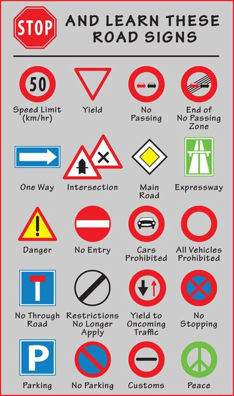 Driving in Europe is great fun. Figuring out all of the little details can be Driving Signs Roads, Uk Road Signs, Uk Driving Theory, Traffic Signs And Symbols, German Road Signs, Phonics Worksheets Grade 1, All Traffic Signs, Road Safety Tips, Traffic Symbols