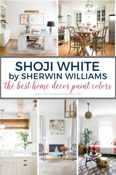 Shoji White by Sherwin Williams | The Best Home Decor Paint Colors Shoji White Sherwin Williams Living Rooms, Shoji White Sherwin Williams Kitchen, Shoji White Paint Palette, Shoji White Sherwin Williams Bedroom, Shoji White Sherwin Williams Interior, Shoji White Sherwin Williams Bathroom, Shoji White Interior Walls, Sherwin Williams Shoji White Walls, Shoji Sherwin Williams