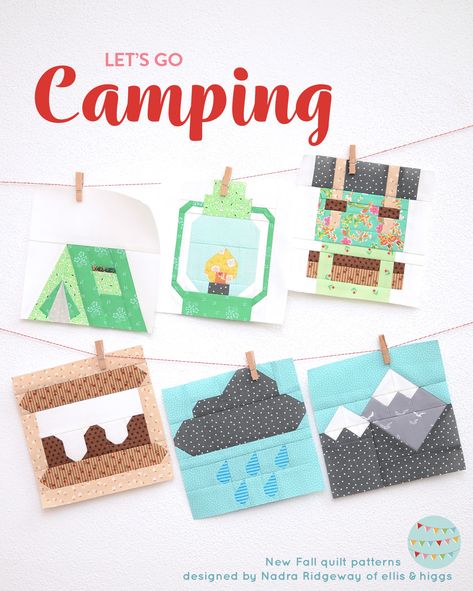 Tent Quilt Block Pattern, Camping Quilt Block, Camping Quilt Patterns Free, Camping Quilt Pattern, Quilt Block Patterns Easy, Fishing Quilt, Camp Quilt, Mountain Quilt Pattern, Camper Quilt