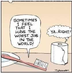 What did the toothbrush say to the toilet paper roll? Spanish Jokes, Bad Job, Dental Humor, Clean Humor, E Card, Funny Cartoons, Bones Funny, Toilet Paper, Puns