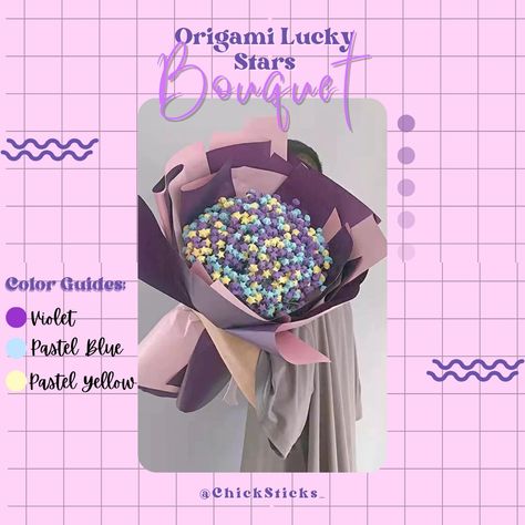 Available in Shopee and TikTok! Search @ChickSticks_ ❤️‍🔥 Origami Lucky Star Bouquet, Star Bouquet Origami, Paper Star Bouquet, Star Bouquet, Bouquet Origami, Lucky Star Paper, Origami Lucky Stars, Origami Bouquet, Origami Lucky Star