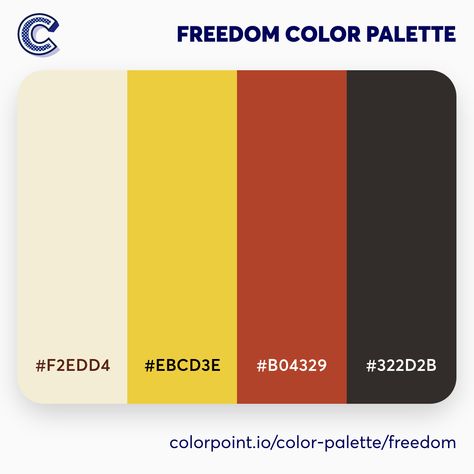 Freedom color palette includes different shades of yellow, a dark red, and a tone of dark orange. #design, #ux, #ui, #uidesign, #color, #colors, #colorpalette, #productdesign, #logodesigner, #webdesign, #uxdesign, #inspiration, #graphicdesign, #graphicdesigner, #branding, #interiordesign, #website, #colors_of_day, #dribbble, #behance, #creative, #colorinspiration, #colour, #colorpalette, #colours, #colorscheme, #userinterface, #visualdesign, #illustration, #creative Red Color Pairings, Orange Yellow Black Color Palette, Red And Yellow Branding, German Color Palette, Freedom Color Palette, Red And Yellow Color Palette, Color Palette Dress, Website Colors, Gradient Map