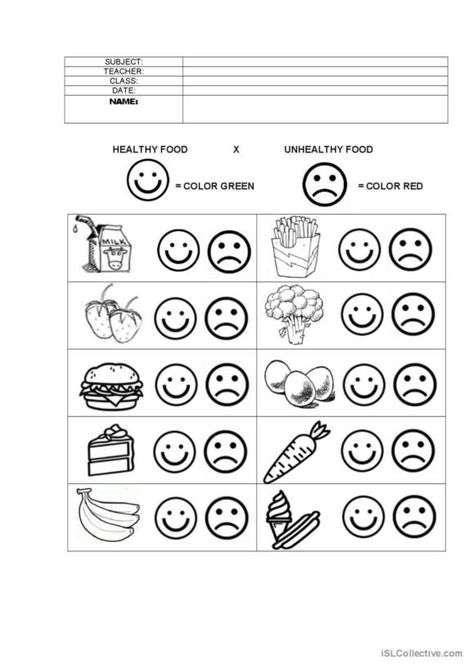 21 Healthy and unhealthy food English ESL worksheets pdf … Healthy Food Activities For Preschool, Healthy Food Activities, Popsicle Stick Crafts For Kids, Weather Worksheets, Prewriting Skills, Healthy And Unhealthy Food, Kindergarten Phonics Worksheets, Alphabet Phonics, Food Activities