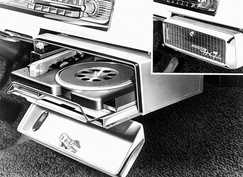 Car Record Players of the 1950s and 1960s | Early Infotainment Systems- Consumer Reports News Car Audio Amplifier, Rockford Fosgate, Record Players, Henry Ford, In A Car, Bugatti Veyron, Infotainment System, Vintage Electronics, Record Player