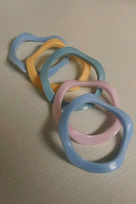 80s Bangles, Plastic Bracelets, Blue Bracelets, Plastic Jewellery, 80s Pastel, 90s Memories, Plastic Bangles, Childhood Memories 70s, Debbie Gibson