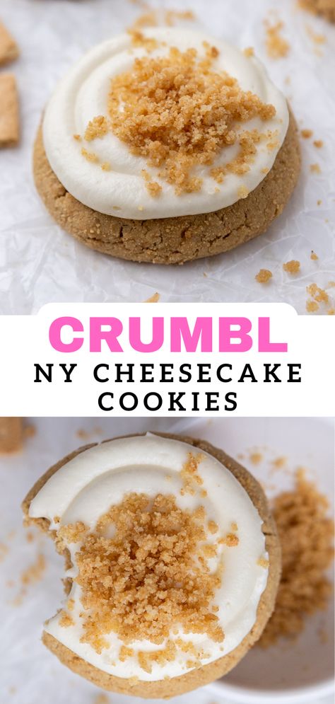 Ny Cheesecake, Homemade Cream Cheese Frosting, Crumble Cookie Recipe, Homemade Cream Cheese, Graham Cracker Cookies, Cracker Cookies, Cheesecake Cookies, Gourmet Cookies, Lost 100 Pounds