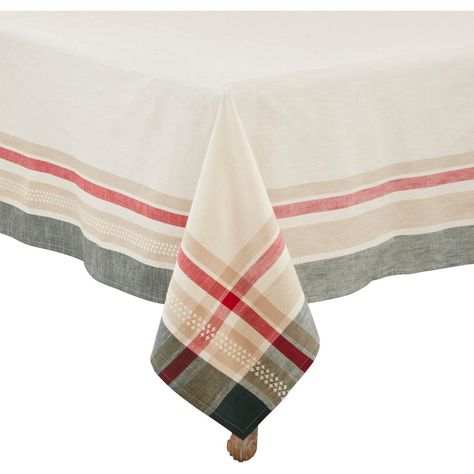 Round christmas tablecloth