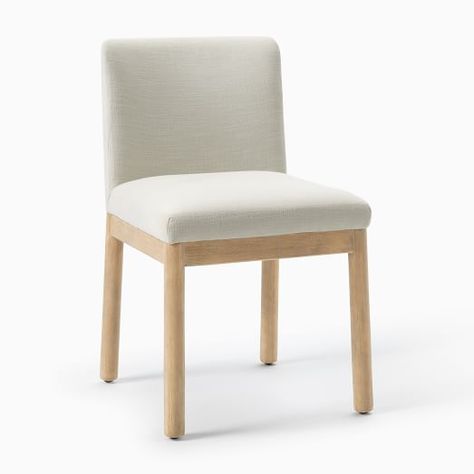 Modern Kitchen & Dining Chairs | West Elm Contemporary Dining Chairs, Dyed Linen, Leather Dining Chairs, Kitchen & Dining Chairs, Mahogany Wood, Key Details, Side Chairs Dining, West Elm, Round Dining