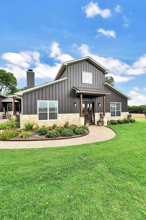 7064 Spring Valley Rd, Moody, TX 76557 Metal Building House Plans, Steel Building Homes, Barn Homes Floor Plans, Barn Living, Building House, Spring Valley, Barn Homes, Barn Style House, Metal Building Homes