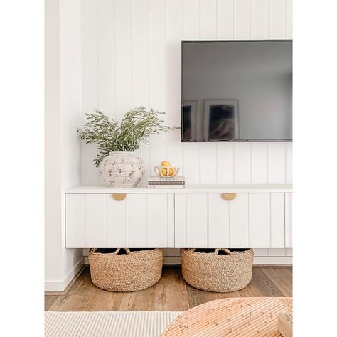 Ikea Tv Wall Unit, Ikea Tv Unit, Lounge Room Styling, Ikea Built In, Lounge Room Ideas, Tv Area, Living Room Wall Units, Ikea Living Room, Room Styling