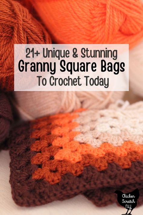 Things Made From Granny Squares, Small Granny Square Bag Pattern Free, Trendy Granny Square, Crochet Bag Pattern Granny Square, Crochet Purses And Bags Patterns Free Granny Squares, Free Crochet Granny Square Bag Patterns, Free Granny Square Bag Pattern, Granny Stitch Bag, Easy Granny Square Bag