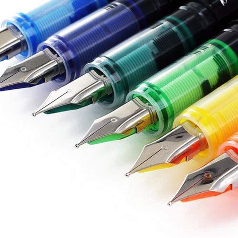 AmazonSmile : Thornton's Office Supplies Disposable Fountain Pens, Medium Point, Assorted Colors, Pack Of 12 (TOS-DFPAST12M) : Office Products Best Fountain Pen, Cute Stationary School Supplies, Cute School Stationary, Stationary Supplies, Cool School Supplies, Stationery Essentials, Point Light, Stationary School, Calligraphy Pens