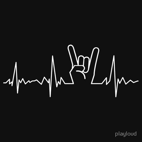 Heavy metal heartbeat #HEAVYMETAL #rocknroll #metal #Hardrock #music #HornsUp Metal Music Aesthetic, Metalcore Tattoo, Heavy Metal Aesthetic, Metal Music Quotes, Heavy Metal Tattoo, Arte Heavy Metal, Metal Drawing, Tattoo Music, Rock Tattoo