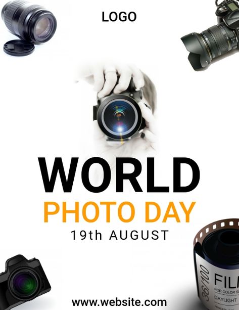 Photography Day Creative Ads, World Photography Day Creative Ads, Happy World Photography Day, Photography Day Poster Design, World Photography Day Poster, World Tb Day Posters, Event Quotes, World Photography Day, Invert Colors