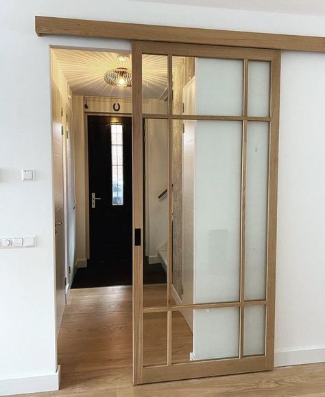 Wooden Sliding Doors, Room Divider Doors, House Extension Design, Glass Doors Interior, Door Design Modern, Sliding Doors Interior, Home Doors, Sliding Door, Interior Design Bedroom