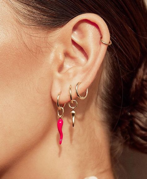 Arms of Eve favourites ! The Chilli earrings 🌶️ Available in Gold and Red. These gorgeous earrings make a fabulous gift. Shop Now 🛒 #armsOfEve #Jewellery #ChilliEarrings #GiftsForHer #GiftIdeas #GiftSuggestions #Forher #ScoutForHerDalkeith Stacker Earrings, Earring Stack, Small Arms, Stacked Earrings, June Birthstone Jewelry, Ear Stack, Zodiac Jewelry, Jewelry Ring Box, Pearl Jewellery Earrings