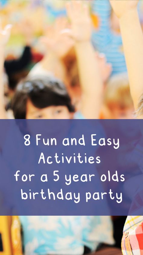 8 Fun & Easy Birthday Party Activities for 5 Year Olds 🎉 Five Year Old Birthday Party Activities, 5 Year Birthday Party Activities, 5 Year Birthday Party Games, Kid Birthday Activities, Birthday Party Stations, Boys Birthday Party Activities, Gabby Cat, Cheap Birthday Party, Play Stations