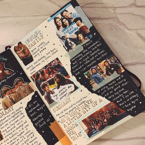 My Family Scrapbook Ideas, Photo Album Scrapbooking For Mom, Kindergarten Scrapbook Ideas Teachers, The Best Day Of My Life, Scrapbook Page With Lots Of Pictures, Scrapbook Ideas For Bff Birthday, Film Scrapbook Ideas, Journal About Friends, Movies Scrapbook Page