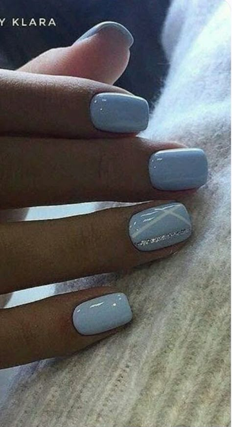 Nails Design Winter, Winter Gel Nails, Ideas For Nails, Tips Nails, Unghie Sfumate, Summer Gel Nails, Nails Yellow, Spring Nail Colors, Winter Blue