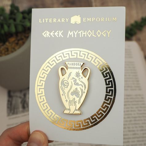 Pandora's Jar Enamel Pin | A beautiful and unique enamel pin inspired by the Greek myth of Pandora's Box. Perfect for fans of Greek mythology or anyone who loves beautiful jewelry. #greekmythology #mythology #pandorasbox . #Networking_Infographic #Epic_Costumes #Greek_Mythology_Humor #Greek_Memes Pandora Costume Greek, Enamel Pins Aesthetic, Mythology Humor, Networking Infographic, Enamel Pin Design, Epic Costumes, Greek Mythology Jewelry, Greek Memes, Greek Mythology Humor