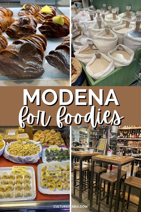 A Foodie's Day Trip to Modena, Italy - Cultured Table Italy Northern, Authentic Italian Tiramisu Recipe, Modena Italy, Italian City, Regions Of Italy, American Food, Northern Italy, A Perfect Day, Tortellini